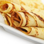 Crêpe con patate e prosciutto cotto