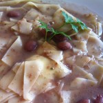 Maltagliati con crema di fagioli