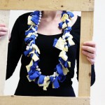 Come fare una maxi collana di tessuto