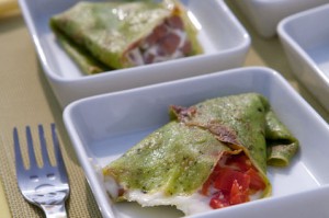 crepes al pesto