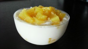 mousse ricotta e ananas