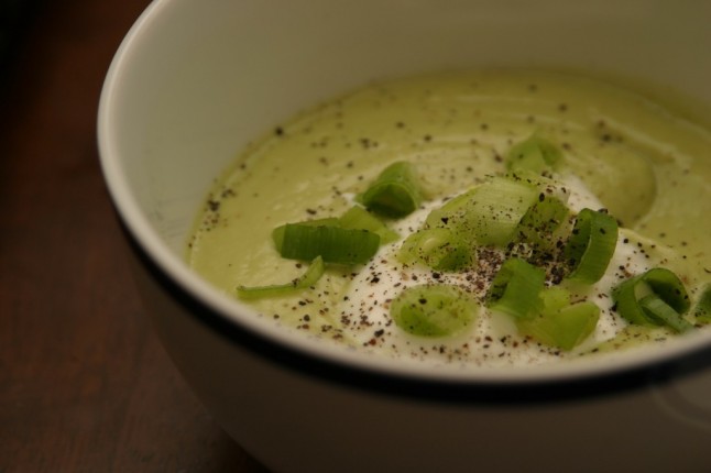 zuppa fredda avocado cetrioli