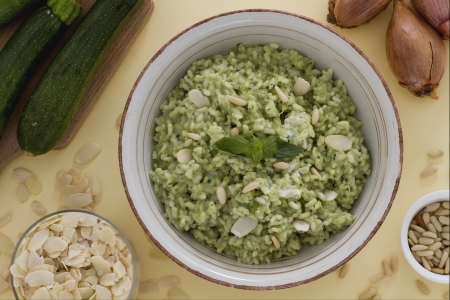 Un meraviglioso risotto con un pesto speciale