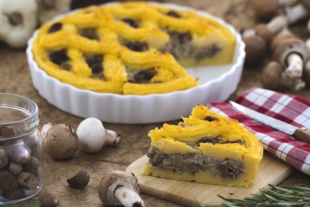 Ecco una buonissima crostata di polenta