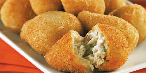 Ecco dei deliziosi Arancini Brasiliani, Coxinha