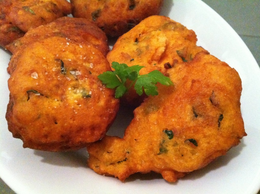 frittelle alla crema di funghi