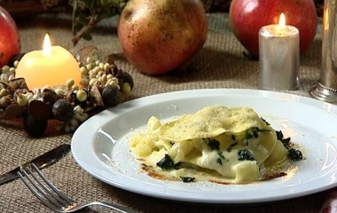 lasagne con burrata