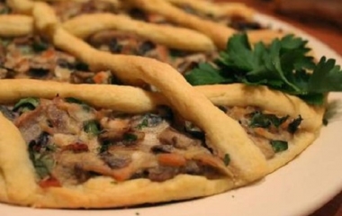 crostata di funghi