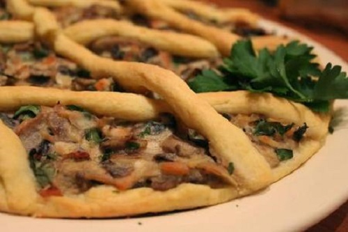 crostata di funghi