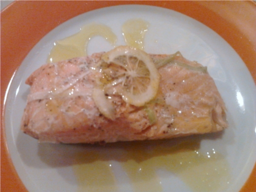 Salmone al microonde, sano e veloce