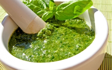 Pasta con patate al pesto