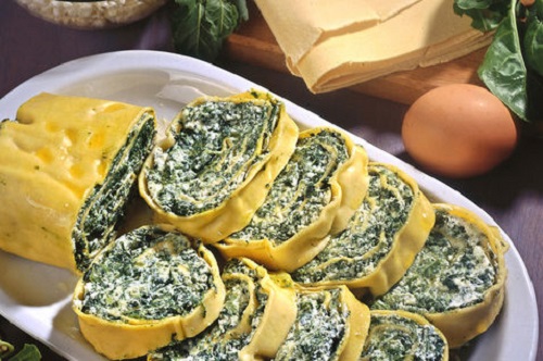 Rotolo di spinaci e ricotta