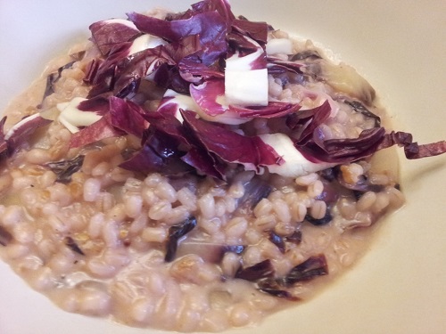 Orzotto al radicchio