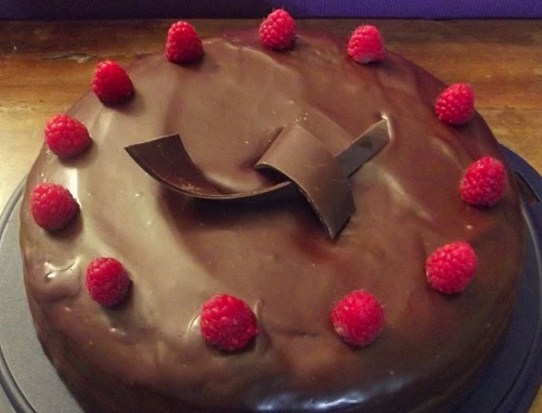 Torta cioccolato e lamponi 2