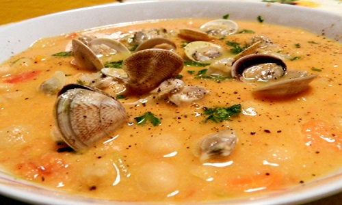 vellutata vongole