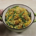 Couscous di verdure e polpette di pesce