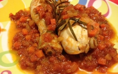 cosce di pollo alla cacciatora