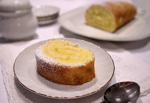 Rotolo con crema limoncello