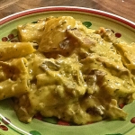 Paccheri conditi con carciofi