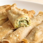 Crepes di farro ripiene di caponatina