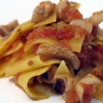 Maltagliati con sugo di seppia