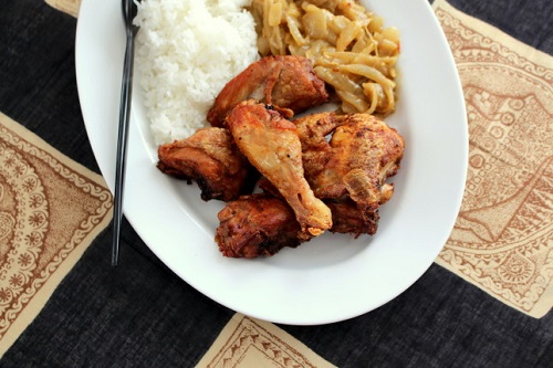 Pollo yassa e riso basmati