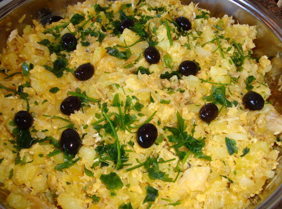 Ricetta Portoghese: baccalà speziato con patate